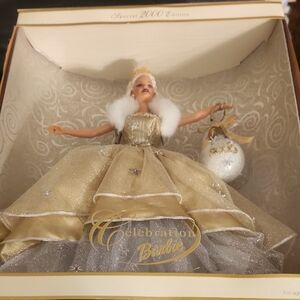 Barbie Millenial Celebration Doll in Gold and Silver Gown